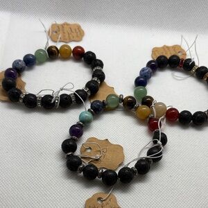 Elegant Multicolor Beaded Bracelet Set